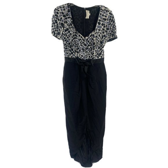 Vintage 1980s NAEEM KHAN RIAZEE Sequined Evening Gown Dress...